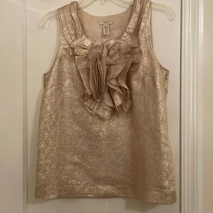 J.Crew metallic blouse, size 4